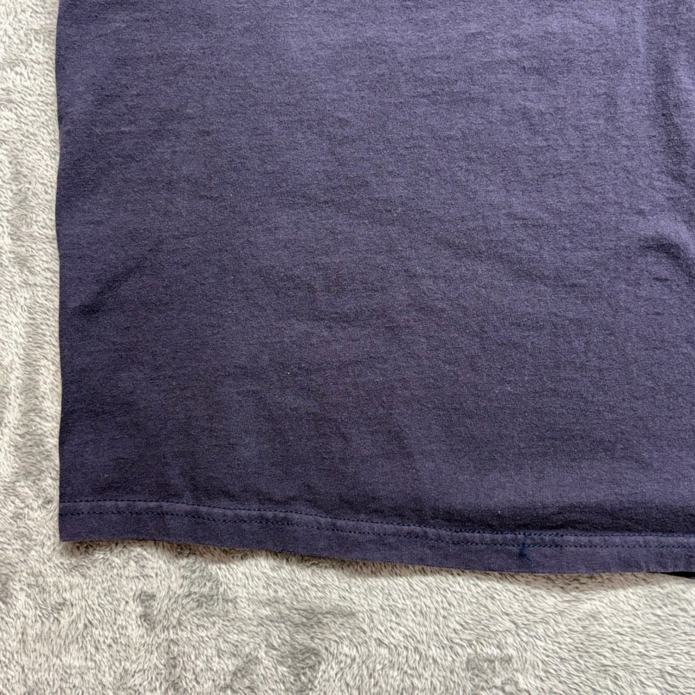 Jerzees T-Shirt Mens XL Navy Blue Good Alaska Embroidered Heavyweight - Picture 10 of 15